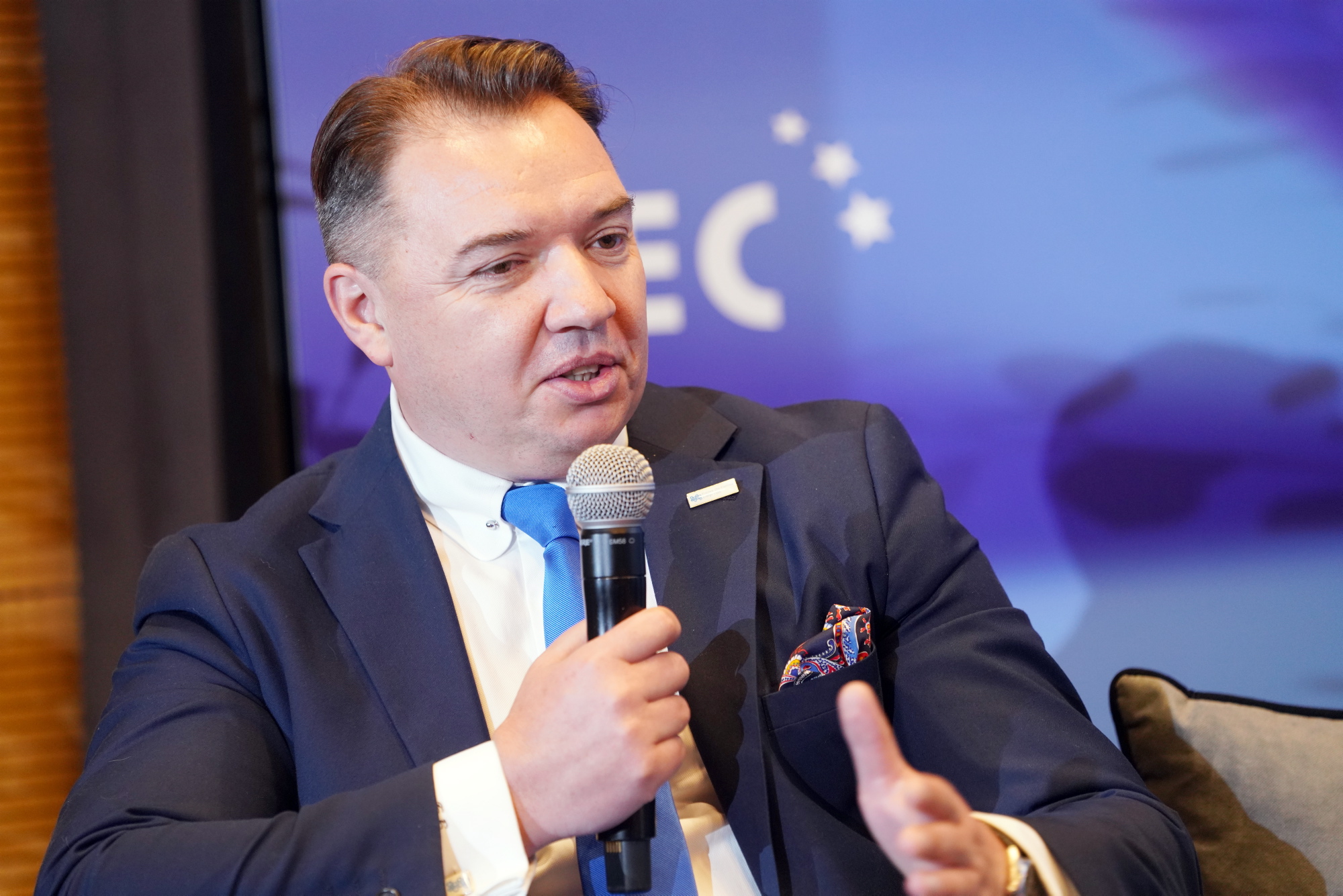 Ulusal Enerji Kümeleri ve Yenilenebilir Enerji Kaynakları Odası Başkanı Tomasz Drzał. Fotoğraf. PTWP