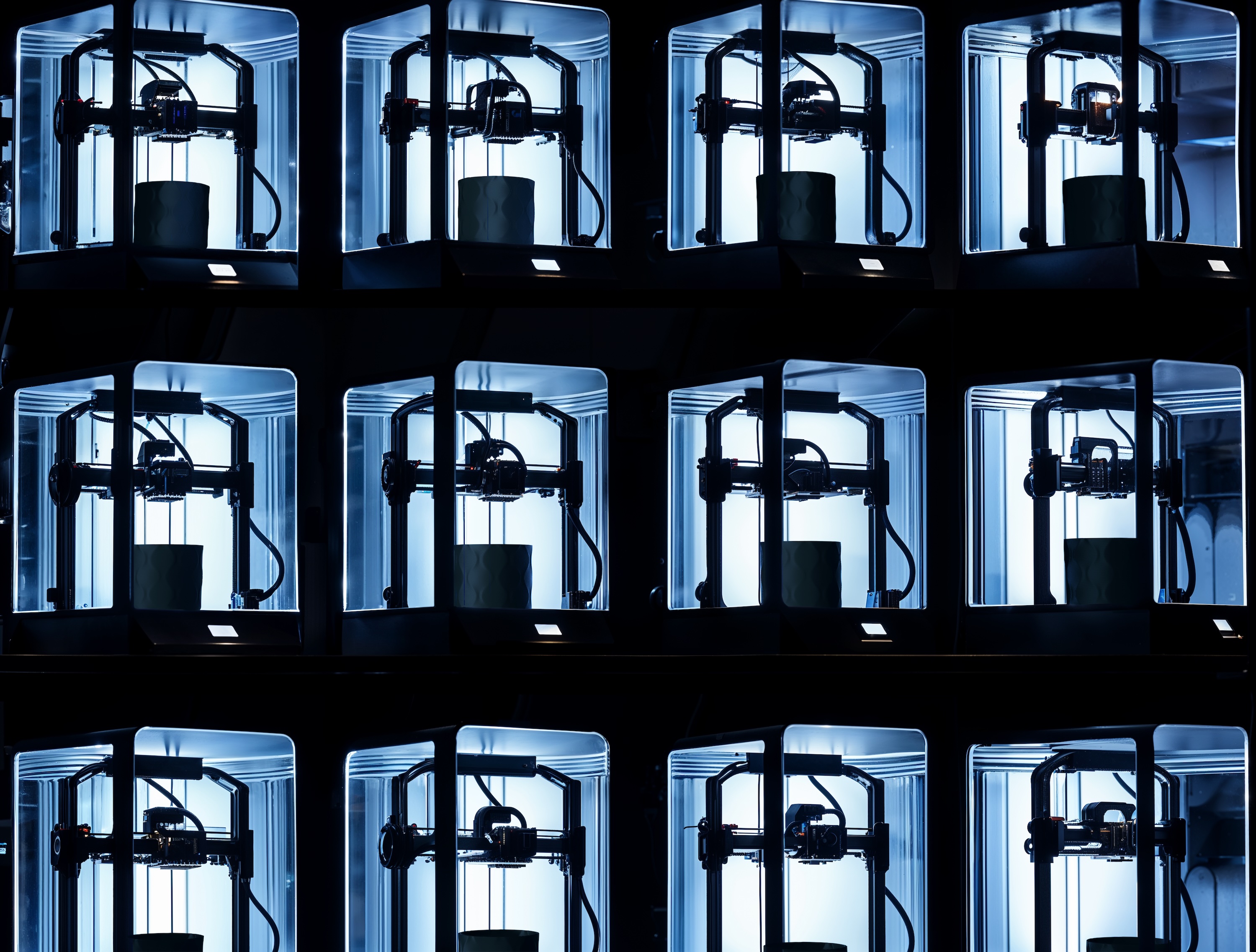 Industrielle 3D-Drucker können mehrere Tage ohne Wartung betrieben werden. Foto: Signify Pressematerial