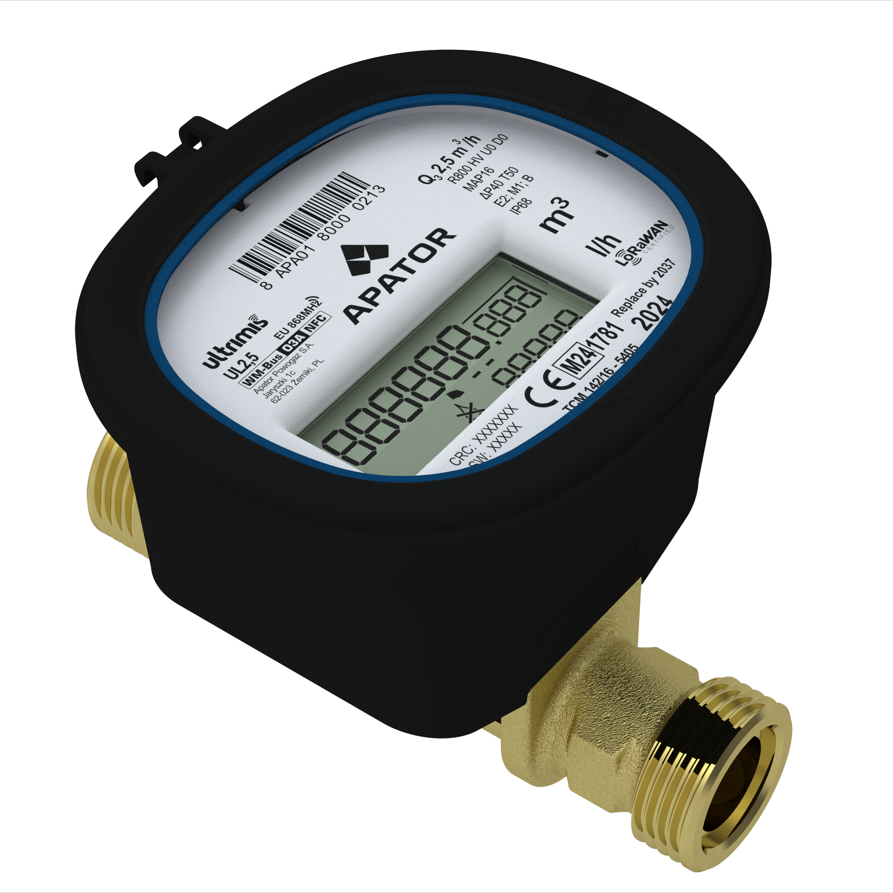 Contador de agua ultrasónico Ultrimis. Foto: Apator Powogaz