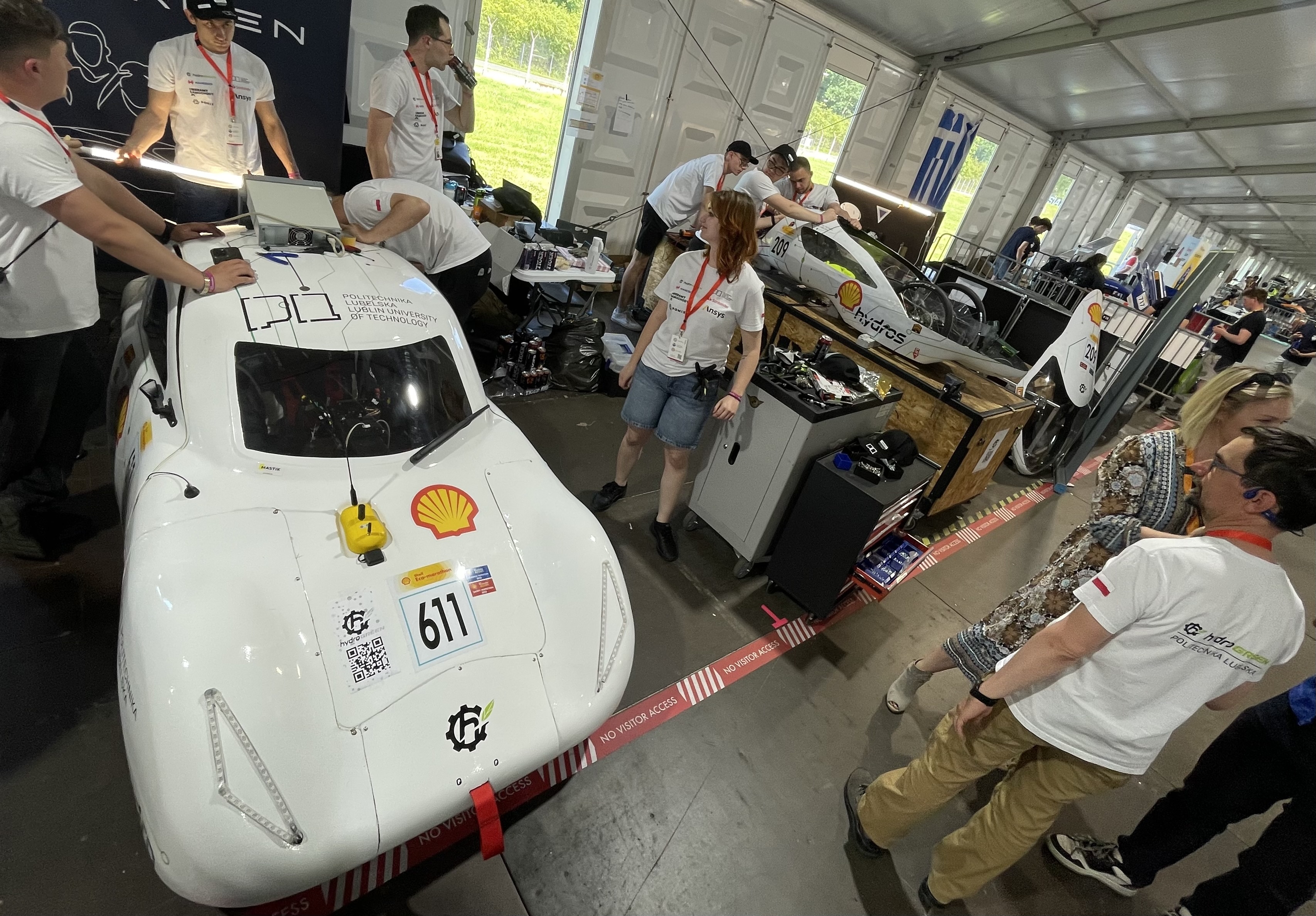 The Lublin University of Technology team presented two hydrogen vehicles in different categories. Photo by Piotr Myszor