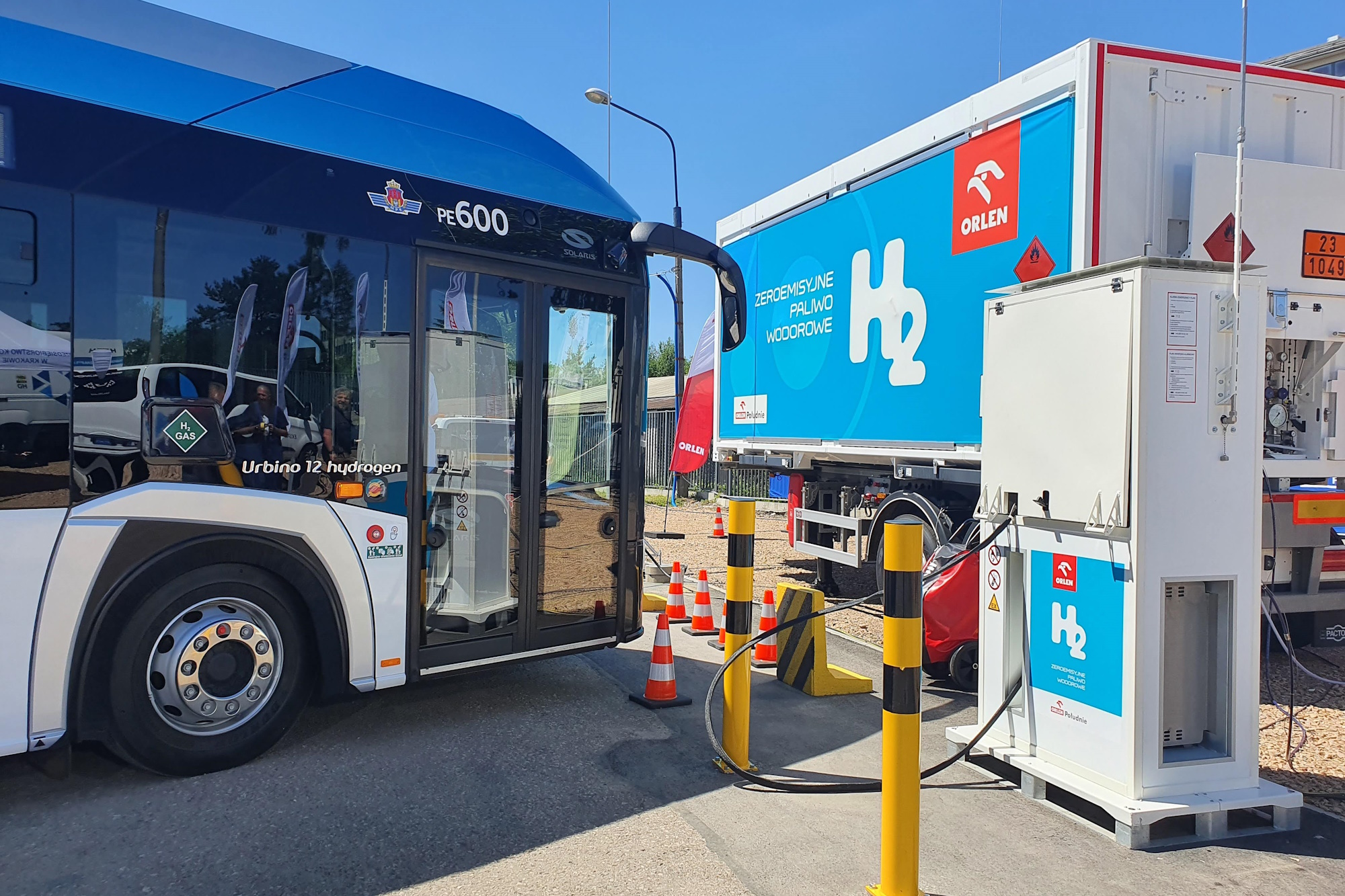 Orlen launched its first hydrogen refueling station in Kraków (photo: PTWP/AH)