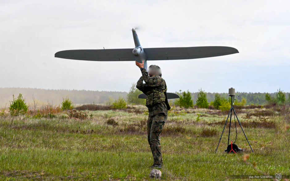 Dron FlyEye jest produktem Grupy WB. Fot. Materiały prasowe / ZOOM MON / plut. Piotr Szafarski/16 DZ