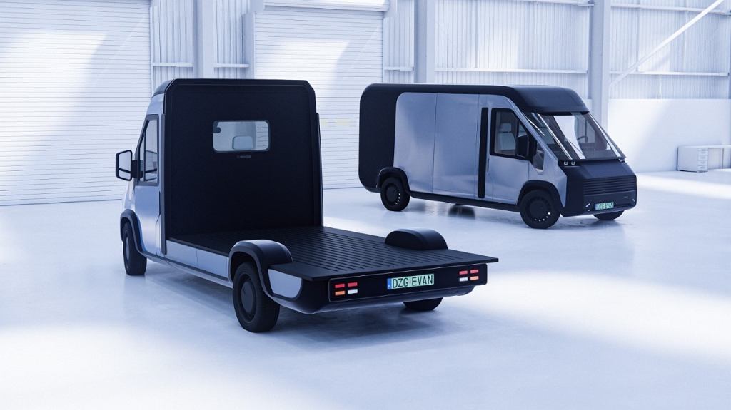 La camionnette de livraison électrique est une création de la société Innovation AG, basée à Zgorzelec. Photo : documents de presse.
