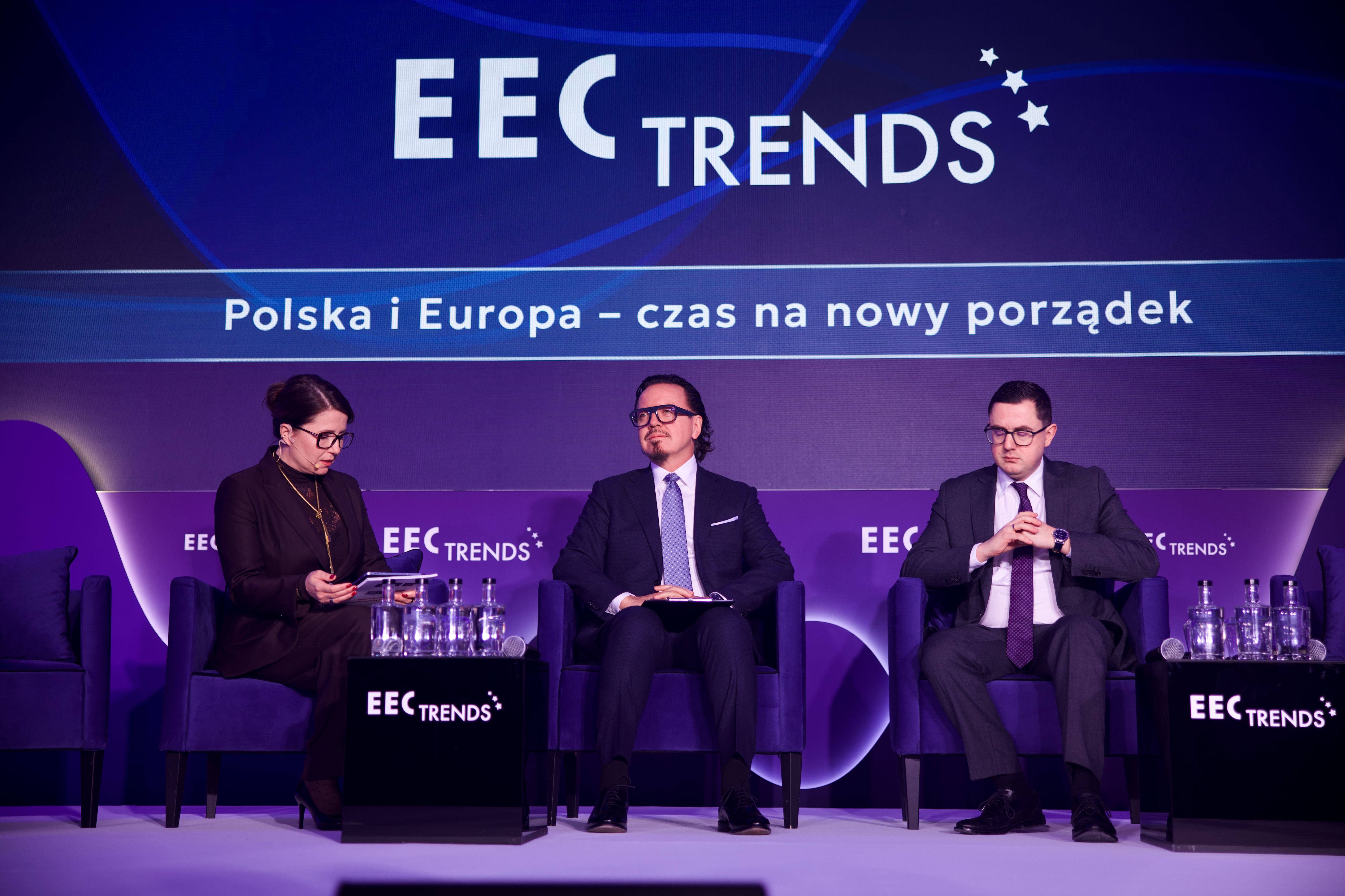 EEC Trends 2026. Od lewej: Aleksandra Helbin, Wojciech Balczun oraz Miłosz Motyka Fot. PTWP