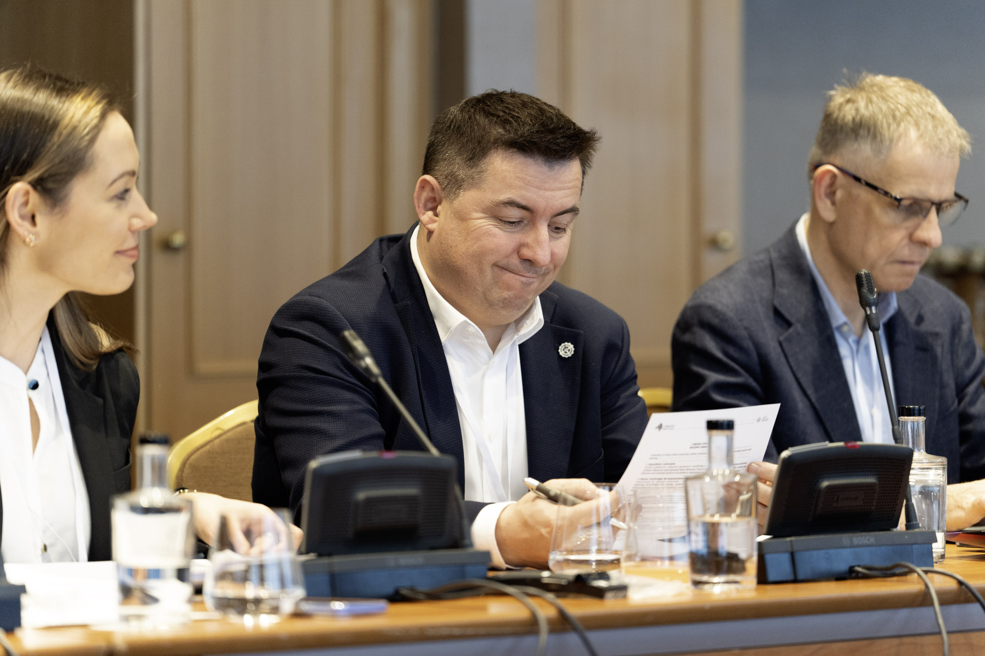 Dr Jarosław Homa, zastępca dyrektora Centrum Cyberbezpieczeństwa, CISO Politechniki Śląskiej w czasie posiedzenia Rady Programowej CYBERSEC EXPO & FORUM 2026 Fot: PTWP