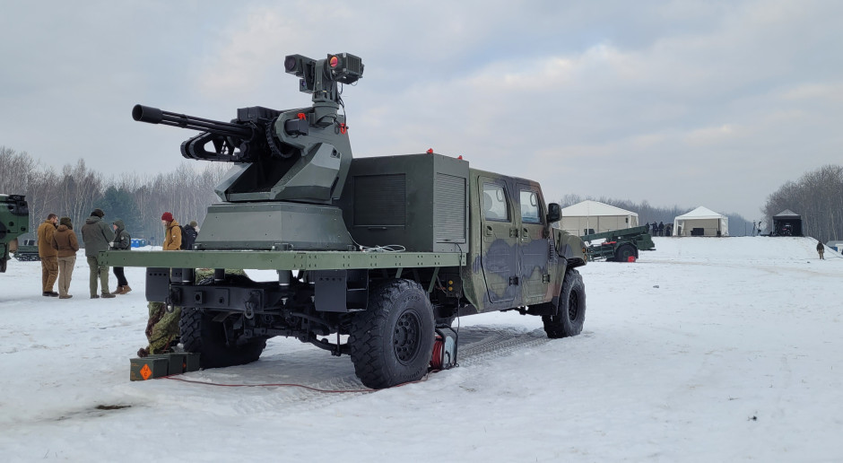 WLKM 12,7 mm z Zakładów Mechanicznych Tarnów na samochodzie terenowym Legwan od spółki Rosomak. To jeden z elementów systemu San Fot. Rafał Lesiecki / PTWP