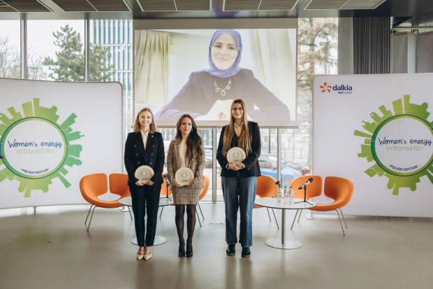 Laureatki kategorii magisterskiej (fot. mat.pras/ Grupa Dalkia)