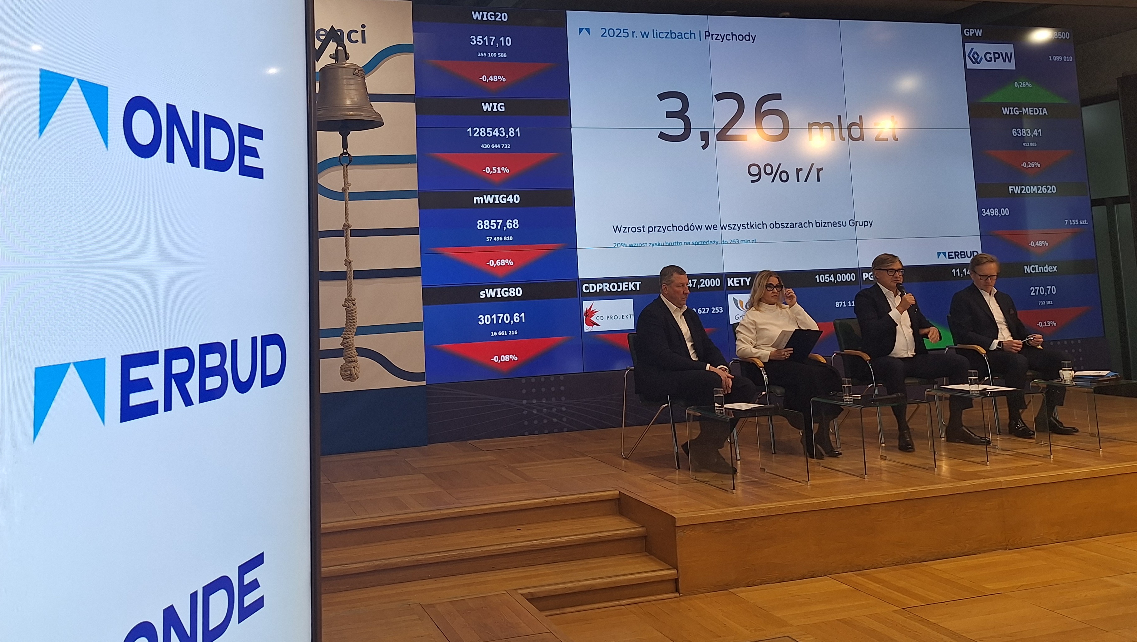 Konferencja wynikowa Erbudu za rok 2025. Fot. M. Wroński