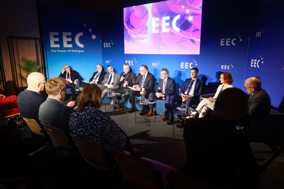 Uczestnicy debaty 'Surowce krytyczne' Na XVIII Europejskim Kongresie Gospodarczym w Katowicach. Fot. PTWP