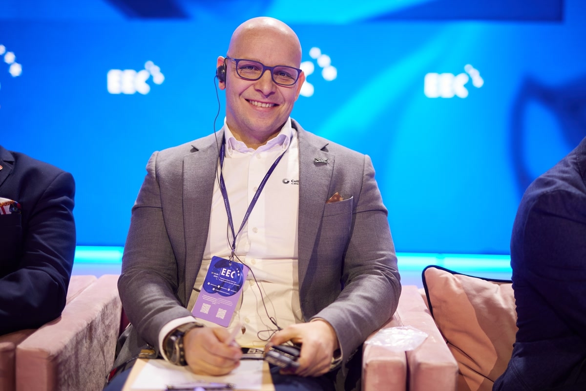 Paweł Pałubiński, dyrektor generalny, prezes zarządu Collins Aerospace Wrocław.  Fot: PTWP