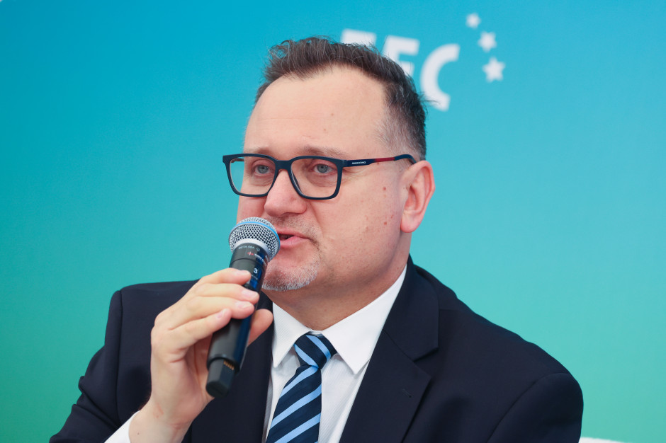 Piotr Rachwalski, członek zarządu spółki Centralny Port Komunikacyjny. Fot: PTWP