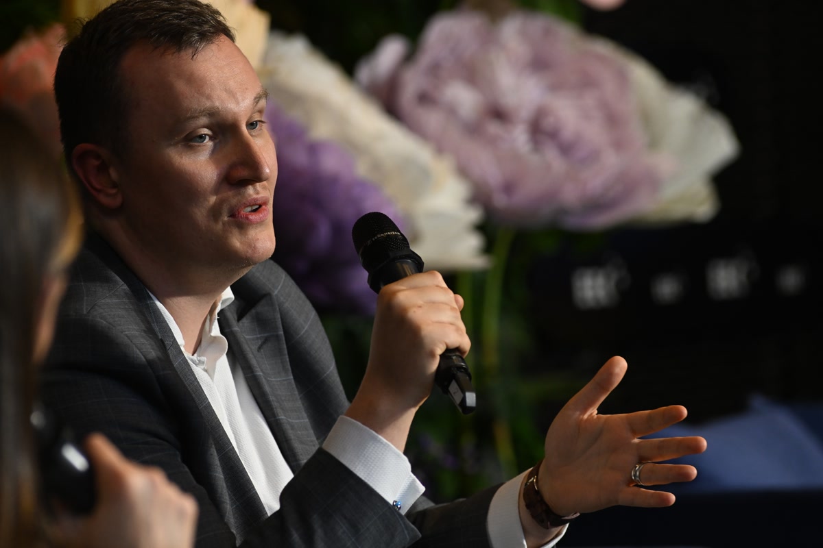 Marcin Wysocki, zastępca dyrektora Departamentu Cyberbezpieczeństwa w Ministerstwie Cyfryzacji, w czasie Europejskiego Kongresu Gospodarczego.  Fot: PTWP