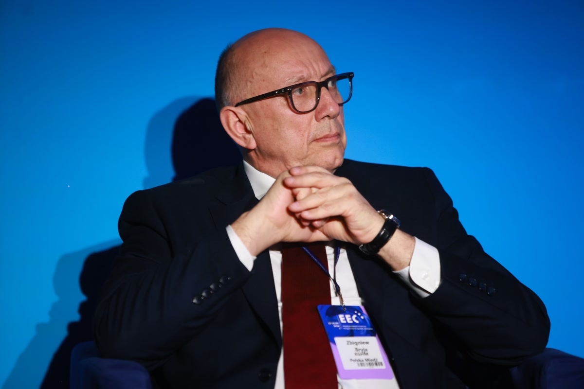 Zbigniew Bryja, wiceprezes ds. rozwoju KGHM Polska Miedź, podczas Europejskiego Kongresu Gospodarczego. Fot. PTWP