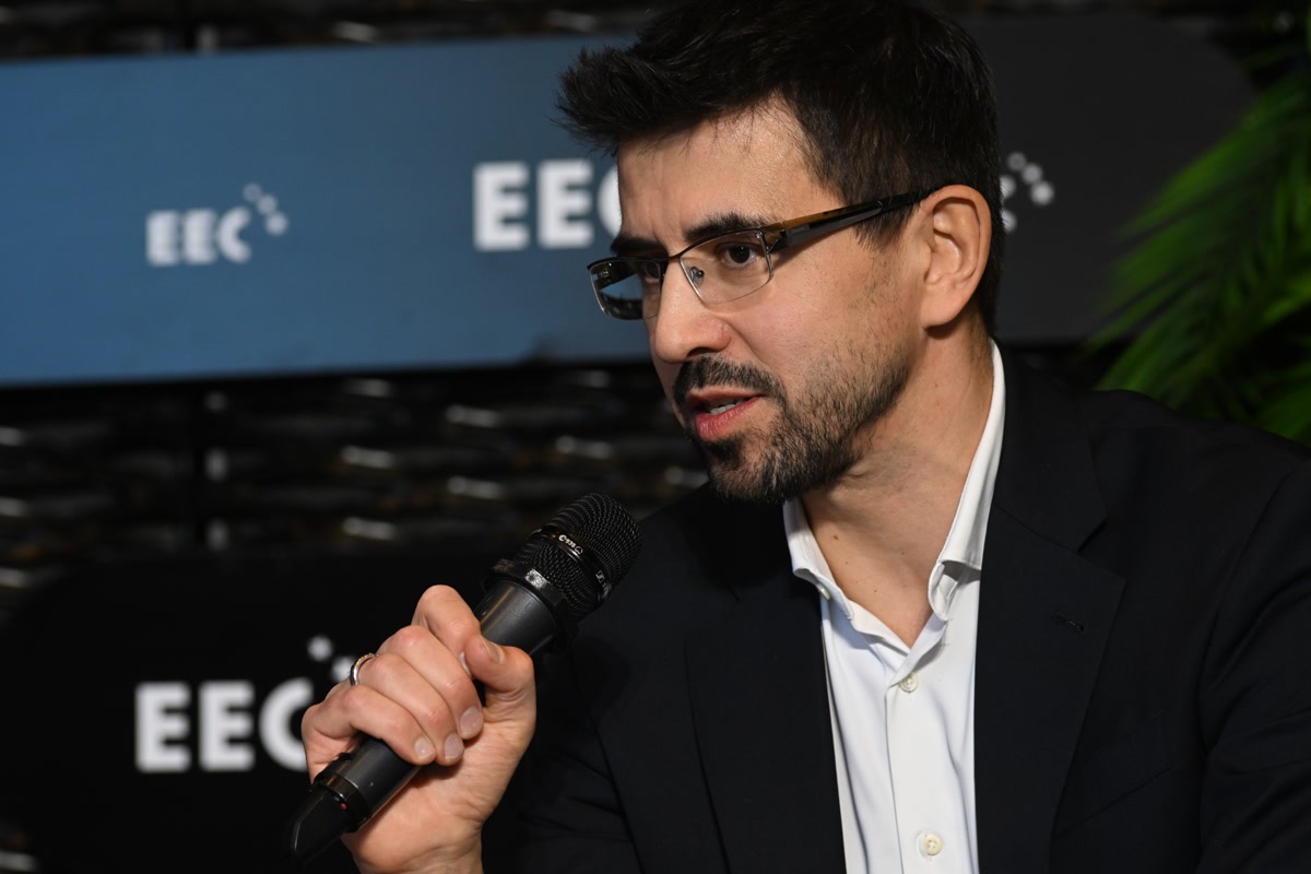 Marek Rozkrut, główny ekonomista EY EU & CESA w czasie Europejskiego Kongresu Gospodarczego.  Fot: PTWP