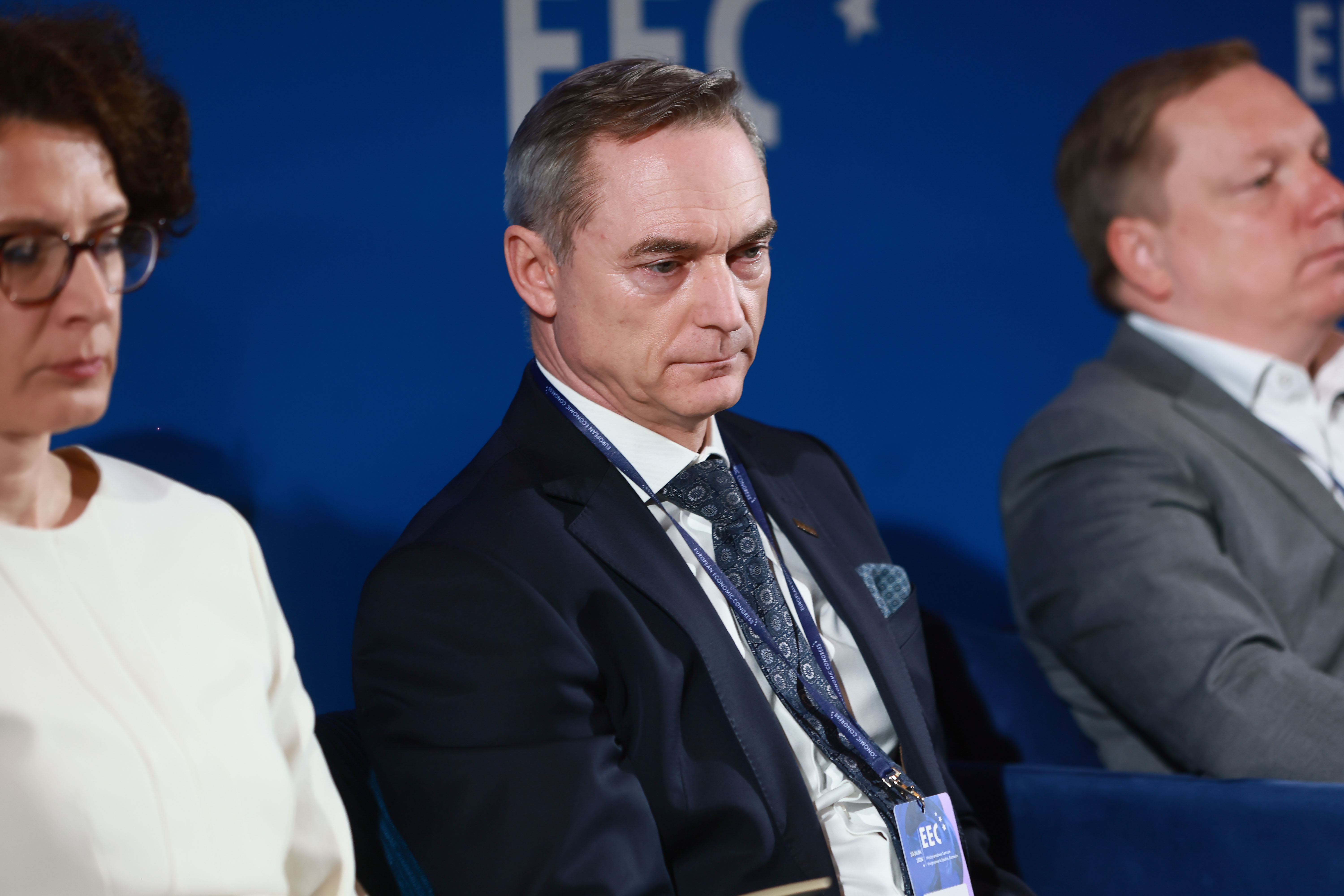 Cezary Łysenko, członek zarządu i zarazem dyrektor operacyjny budownictwa infrastrukturalnego i ogólnego w Budimeksie zaproponował, że czas rozważyć, czy nie należy zmieni obecnej legislacji dotyczącej ochrony środowiska. Fot. PTWP