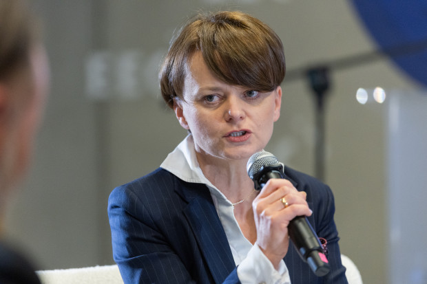Jadwiga Emilewicz, minister przedsiębiorczości i technologii oraz minister rozwoju w latach 2018–2020, wiceprezes Rady Ministrów w 2020, pełnomocnik rządu ds. polsko-ukraińskiej współpracy rozwojowej w 2023 