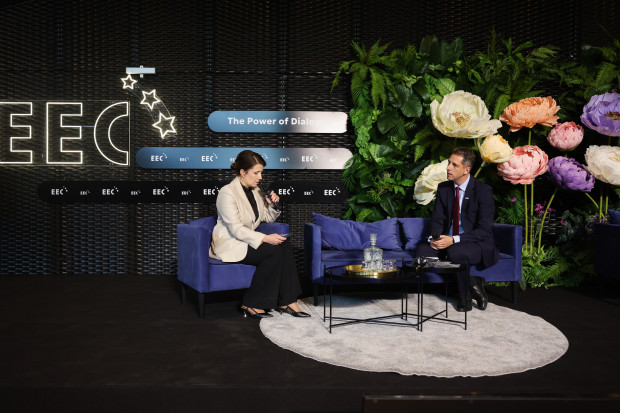 Aleksandra Helbin, redaktor naczelna WNP; Ionut Farcas, President, Central Eastern Europe, Schneider Electric 