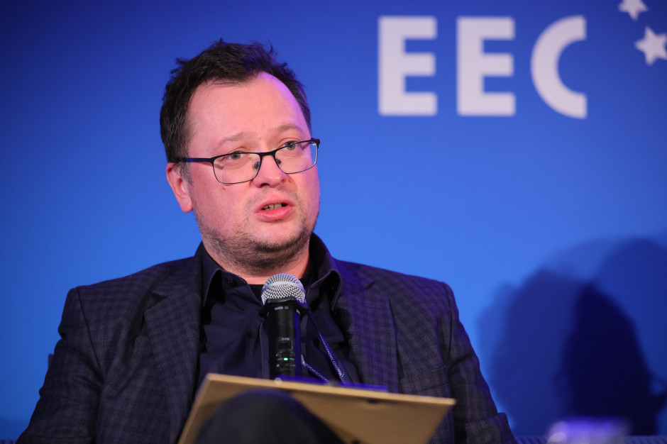 Marcin Mochocki, członek zarządu - dyrektor ds. realizacji inwestycji Polskich Linii Kolejowych.  Fot: PTWP