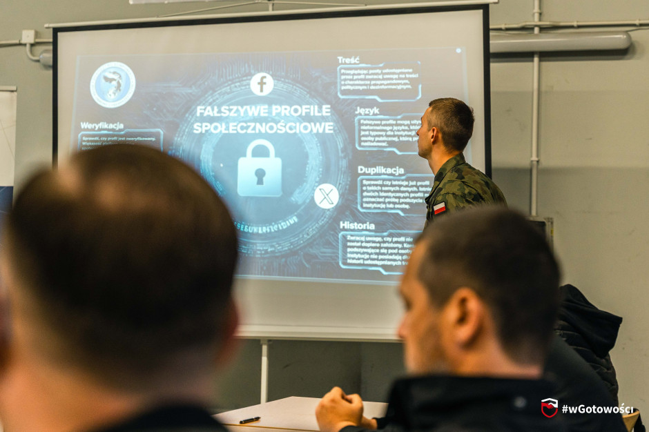 Program wGotowości obejmuje również szkolenia z cyberbezpieczeństwa Fot. Materiały prasowe / Dowództwo WOT