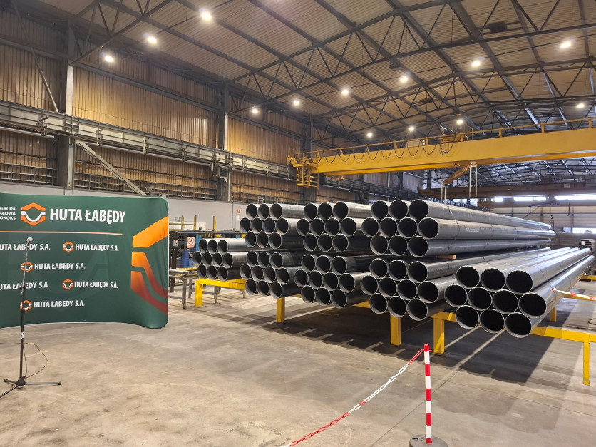 Dotychczas w Łabędach produkowano rury o mniejszej średnicy. Fot. Dariusz Malinowski / PTWP