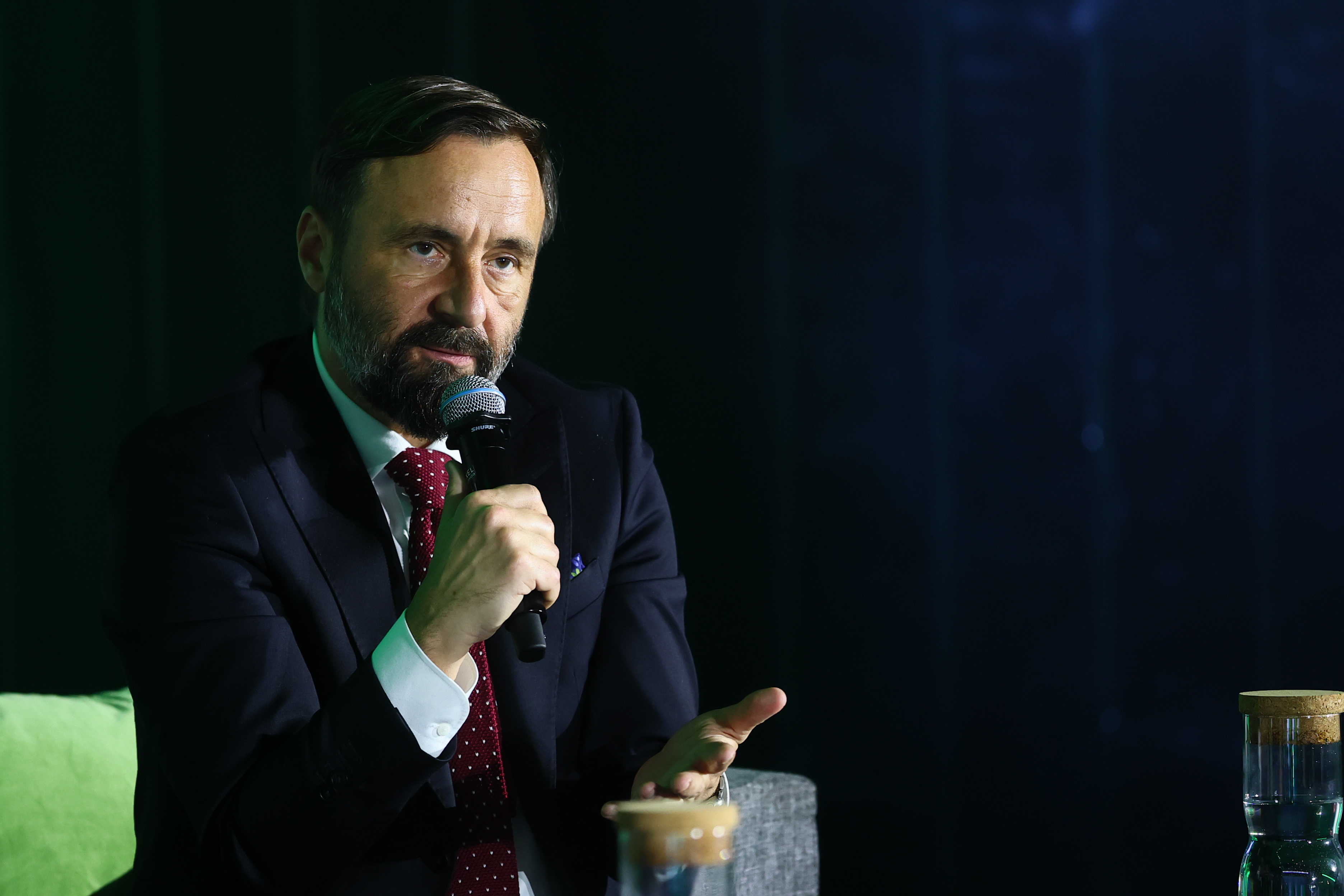 Debatę prowadził redaktor Cezary Szymanek z Rzeczpospolitej Fot. Rafał Klimkiewicz / PTWP