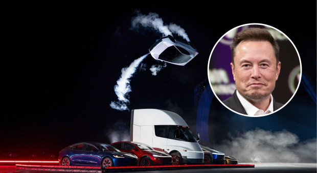 Elon Musk znów zaskakuje. Jego Tesla prezentuje "latający" samochód